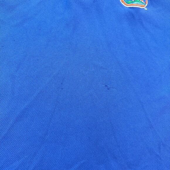 VINTAGE Florida Gators Shirt Mens M Blue Orange Polo Short Sleeve Nike Team FLAW - Picture 4 of 13